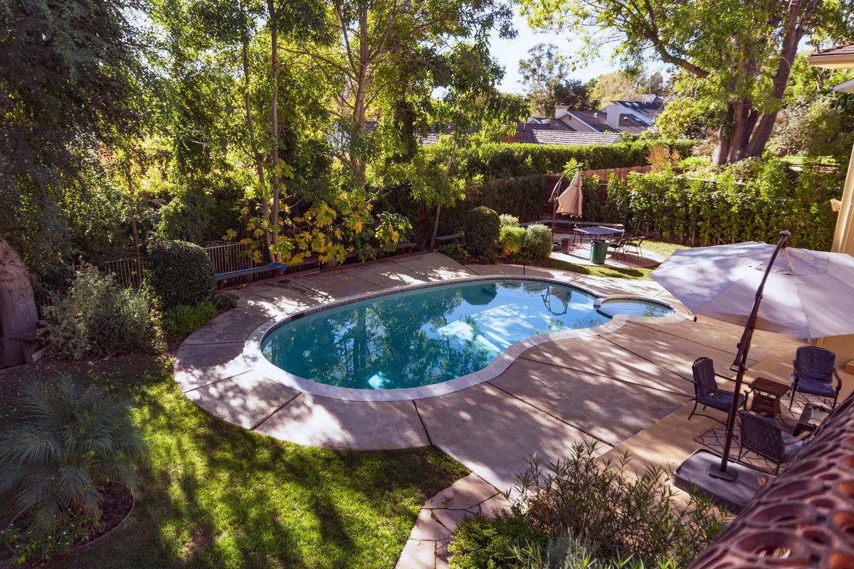 Exterior view of Echopark detox center — swimming pool